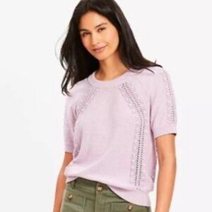 Ann Taylor LOFT Women's Light Purple Petite Bobble Sweater Tee
New with tags